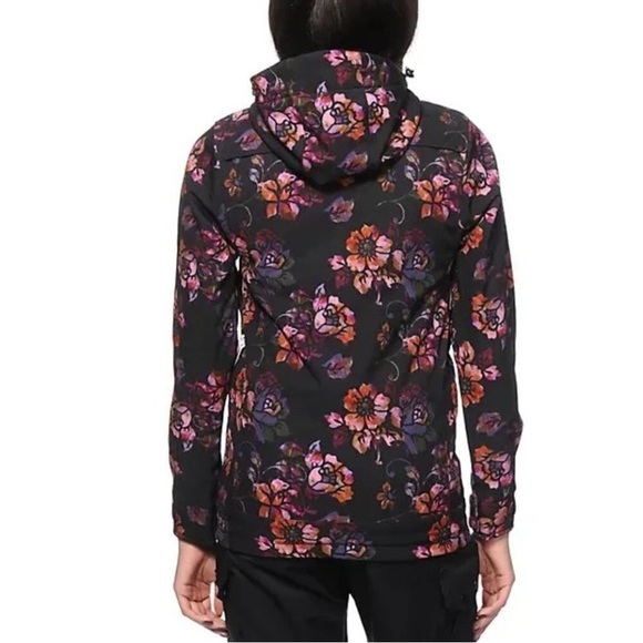 Neff Lush Acid Floral Softshell Snow Jacket - Picture 2 of 6